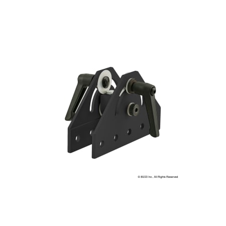 Dbl Pivot Assy, 180 Deg W/L-Handles 25S MPN:25-4053-BLACK