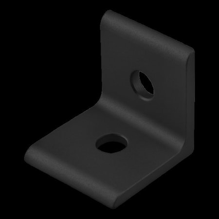 Black 25S 3mm 2 Hole Inside Crnr Bracket MPN:25-4108-BLACK