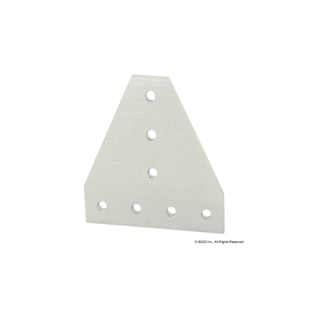 TeeJoiningPlate, Alum, Silver, 100mm, 4mm MPN:25-4112