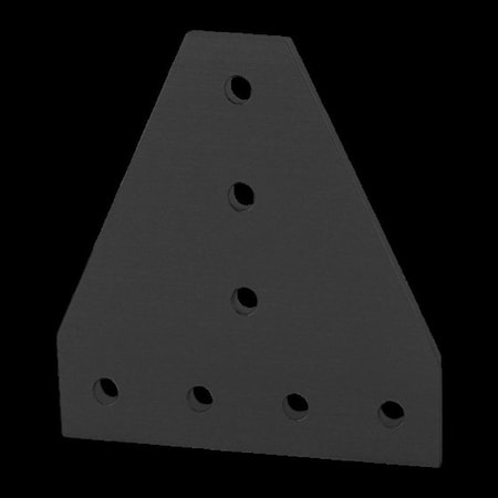 Black 25 S 7 Hole Tee Joining Plate MPN:25-4112-BLACK