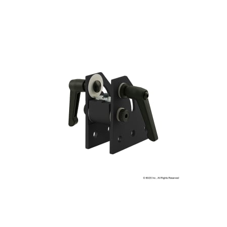 Dbl Pivot Assy 90 Deg W/L-Handles 25S MPN:25-4116-BLACK