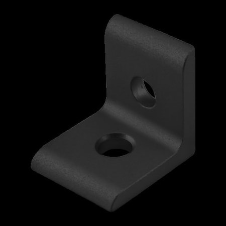 Black 25S 4mm 2 Hole Inside Crnr Bracket MPN:25-4119-BLACK