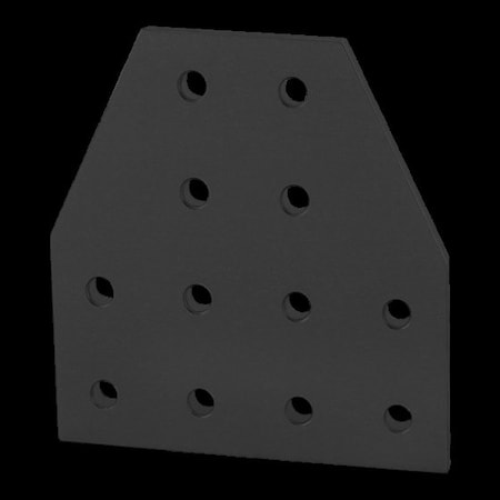 Black 25 S 12 Hole Tee Joining Plate MPN:25-4125-BLACK