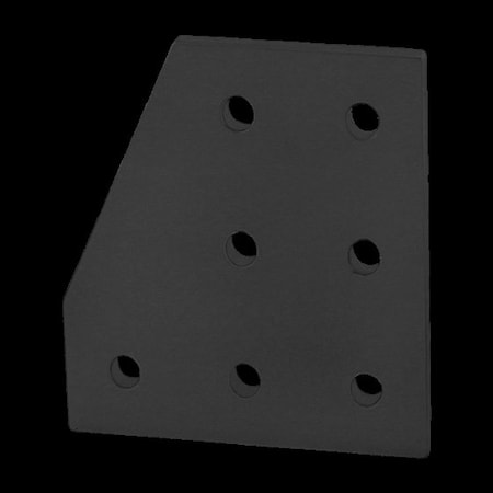 Black 25S 7 Hole 90 Degree Joining Plate MPN:25-4129-BLACK