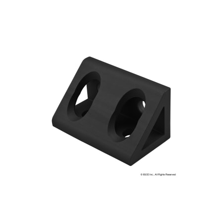 InsideCornerBracket, Alum, Blk, 25mm, 25mm MPN:25-4134-BLACK
