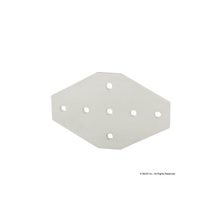 CrossJoiningPlate, Alum, Silver, 75mm, 4mm MPN:25-4135