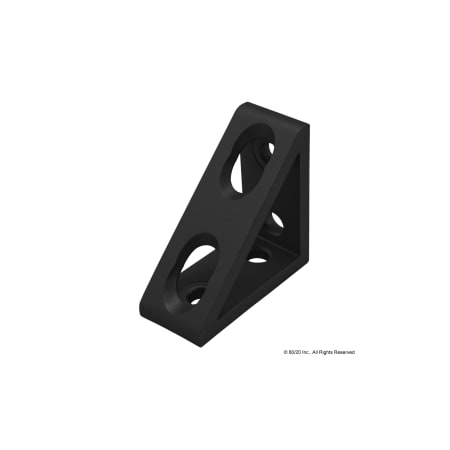 InsideCornerBracket, Alum, Blk, 50mm, 50mm MPN:25-4136-BLACK