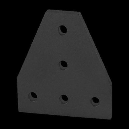Black 25 S 5 Hole Tee Joining Plate MPN:25-4140-BLACK