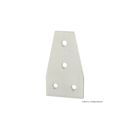 TeeJoiningPlate, Aluminum, Silver, 75mm, 4mm MPN:25-4141