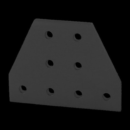 Black 25 S 8 Hole Tee Joining Plate MPN:25-4155-BLACK