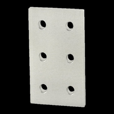 JoiningPlate, Aluminum, Silver, 75mm, 4mm MPN:25-4166