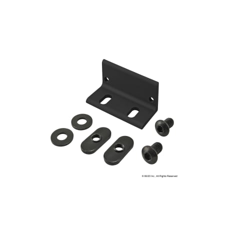 Black Magnetic Door Bracket MPN:2745-BLACK
