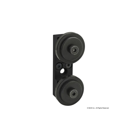 Blk 10S Dual Roller Wheel Bracket Assy MPN:2751-BLACK