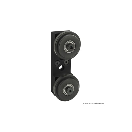 Blk 15S Dual Roller Wheel Bracket Assy MPN:2755-BLACK