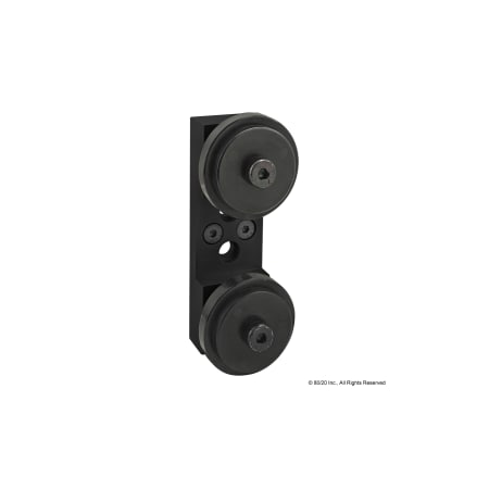 Blk 15S Dual Roller Wheel Bracket Assy MPN:2756-BLACK