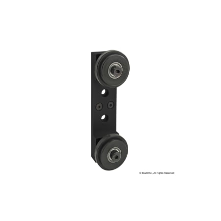 Blk 15 S Dual Roller Wheel Bracket Assy MPN:2758-BLACK