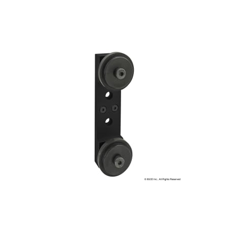 Blk 15S Dual Roller Wheel Bracket Assy MPN:2759-BLACK