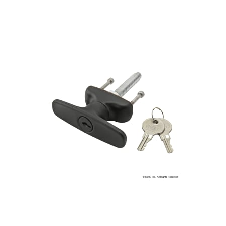 T-Handle, Lock Clockwise, Black MPN:2922