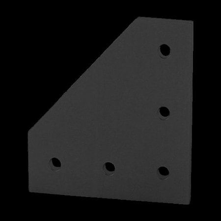 JoiningPlate, Aluminum, Black, 90mm, 4mm MPN:30-4351-BLACK