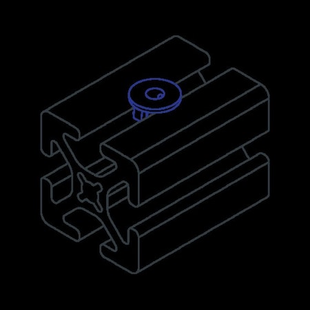 T-Slot Nut, Plastic, PK50 MPN:3346