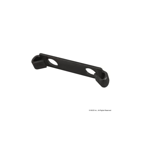 DoubleEndFastenerClip, Steel, Black, 7/16in MPN:3351