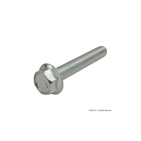 Flg Hex Head Bolt Brt Znc 5/16-18X2.00