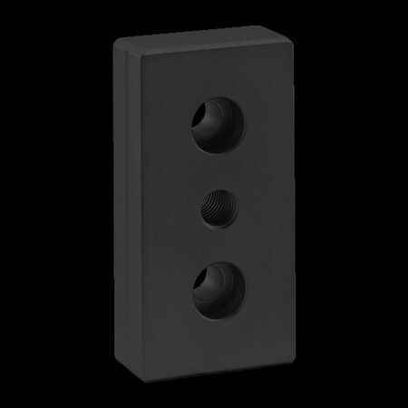 Ctr Tap Base Plate, 40mm X 80mm W/M10 Tap MPN:40-2130-BLACK