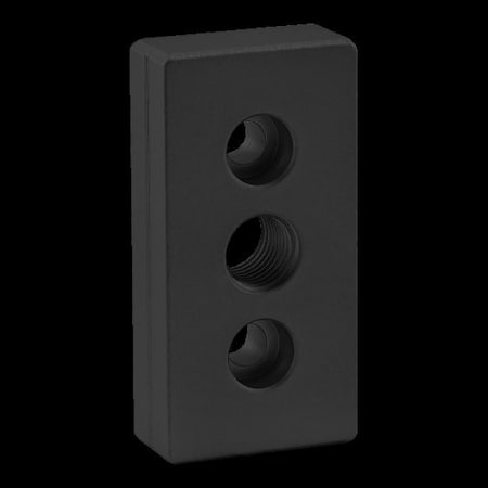 Ctr Tap Base Plate, 40mm X 80mm W/M16 Tap MPN:40-2138-BLACK