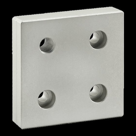 Base Plate 80mm X 80mm W/M12 Corner Tap MPN:40-2141