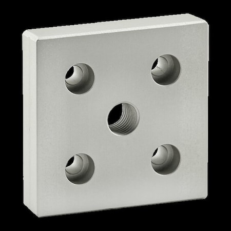 Base Plate 80mm X 80mm W/M16 Tap In Ctr MPN:40-2145