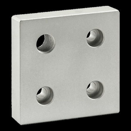 Base Plate 80mm X 80mm W/M16 Corner Tap MPN:40-2146