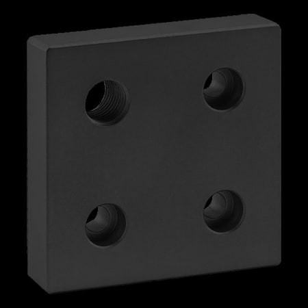 Base Plate 80mm X 80mm W/M16 Corner Tap MPN:40-2146-BLACK