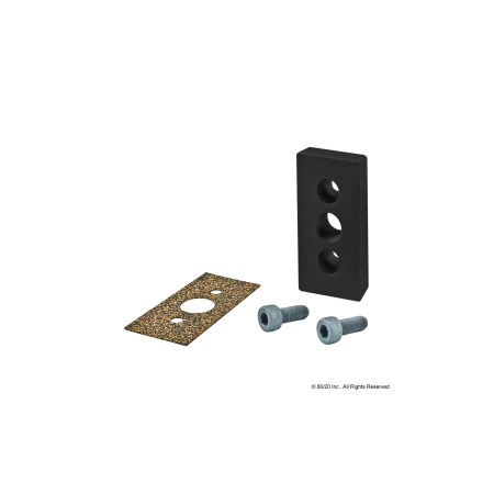 Pressure Manifold Feed Plate, 3 Hole MPN:40-2150-BLACK