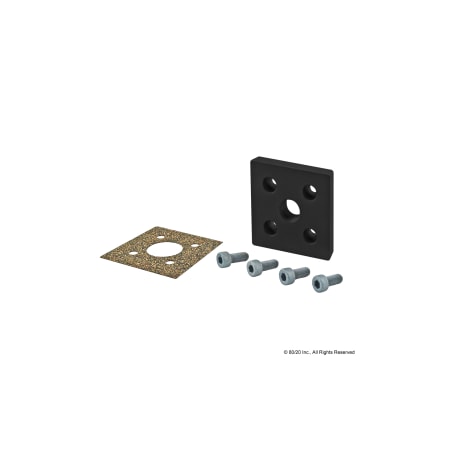Sq. Pressure Manifold Feed Plate, 5 Hole MPN:40-2160-BLACK