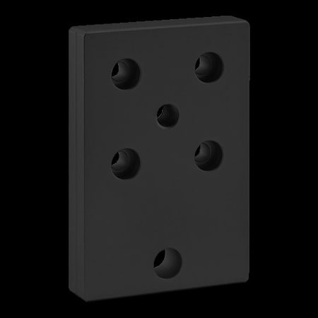 Level Anchor Base Plate, 6 Hole M12 Tap MPN:40-2180-BLACK