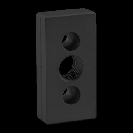 Ctr Tap Base Plate, 40mm X 80mm W/M20 Tap MPN:40-2365-BLACK