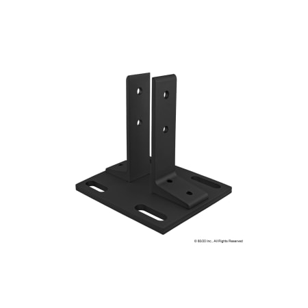 Black 40-4040 Floor Mount Base Plate MPN:40-2390-BLACK