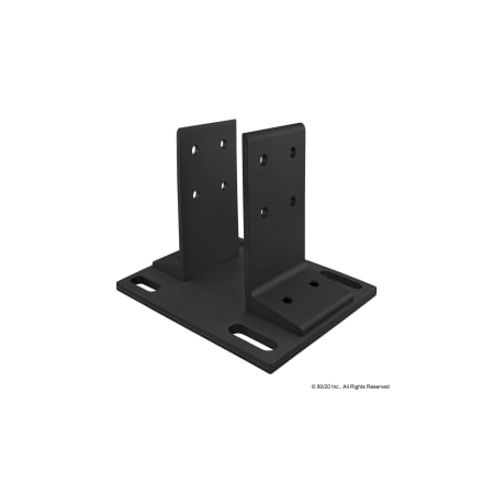 Black 40-8080 Floor Mount Base Plate MPN:40-2410-BLACK