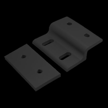 Sgl Mesh Retainer 80mm W/Dbl Back Plate MPN:40-2435-BLACK
