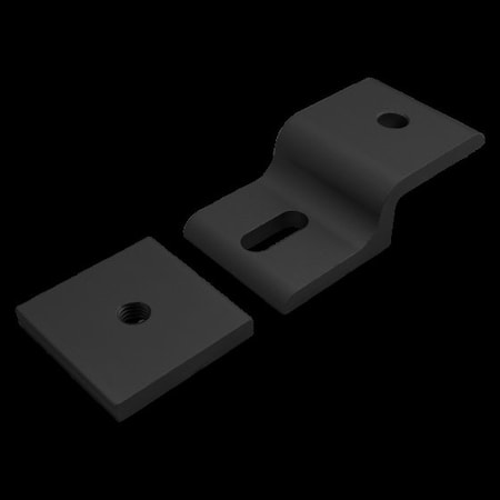 Single 40mm Mesh Retainer W/Back Plate MPN:40-2436-BLACK