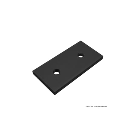 Black 80mm Double Backing Plate MPN:40-2437-BLACK