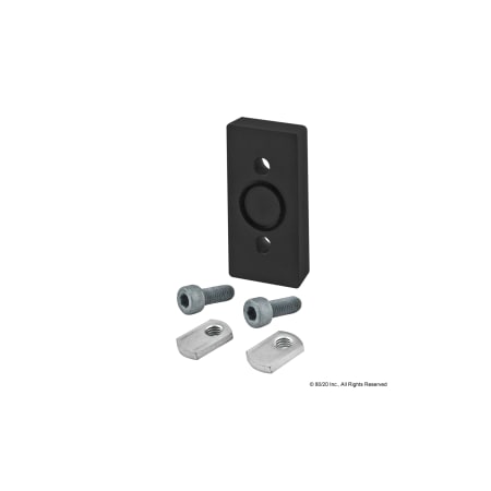 Blank Press Manifold Plate, 40mm X 80mm MPN:40-2450-BLACK