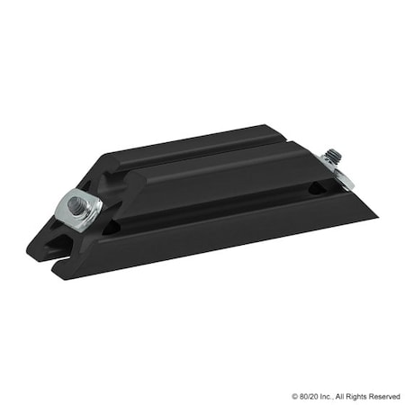 Support, 45 Deg, 40-4040X160mm, Blk Ano MPN:40-2525-BLACK