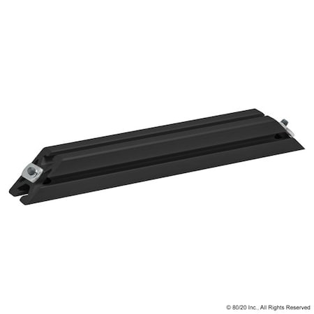 Support, 45 Deg, 40-4040X320mm, Blk Ano MPN:40-2535-BLACK