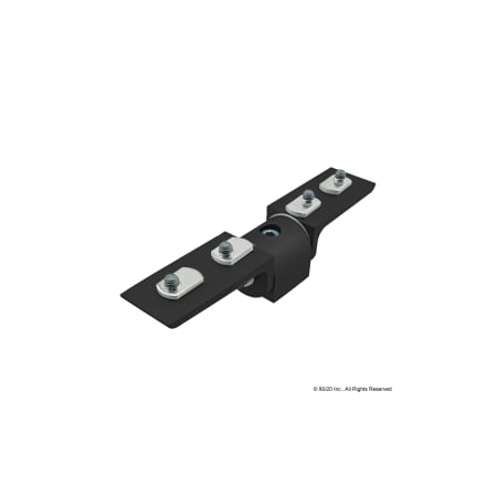 Living Hinge 90 Deg W/L Pivot Arms 40S MPN:40-4322-BLACK