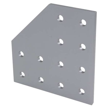 90AngledFlatPlate, Alum, Slvr, 160mm, 160mm MPN:40-4328