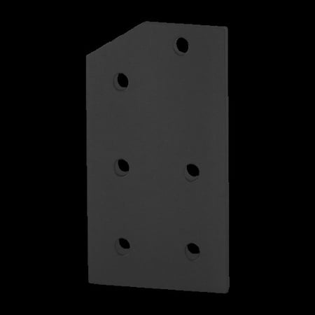 Blk 40S 6 Hole 30 Deg Angle Joining Plt MPN:40-4330-BLACK
