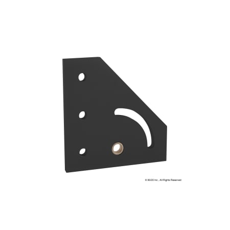 Black 40 S 90 Deg Rt Hand Pivot Bracket MPN:40-4337-BLACK