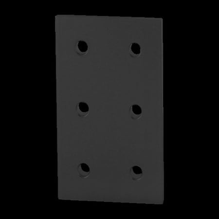 Black 40 S 6 Hole Joining Plate MPN:40-4366-BLACK