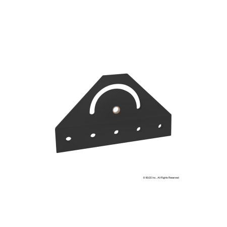 Black 40 S 180 Degree Pivot Bracket MPN:40-4424-BLACK